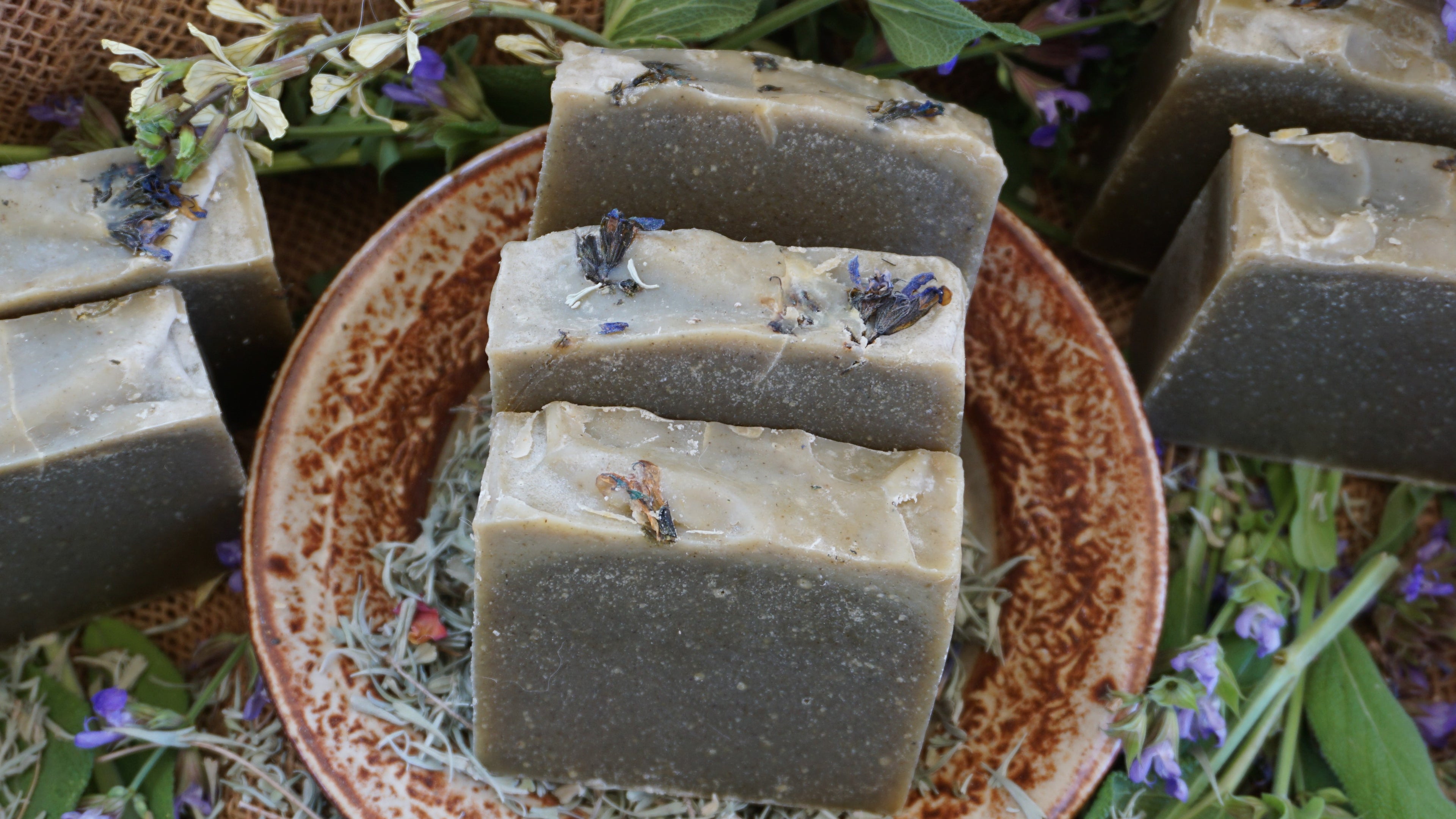 Horsetail-Nettle-Sage Goat Milk Shampoo Bar